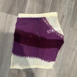 PLT Lilac Abstract Knit Skirt